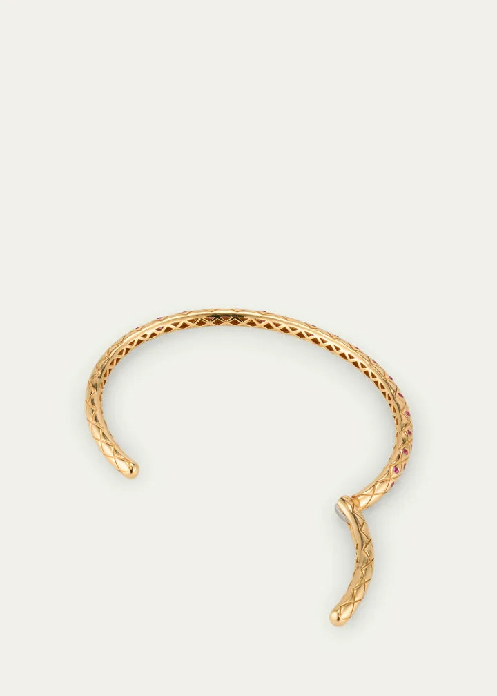 Bliss Thin Cuff with Pink Sapphires