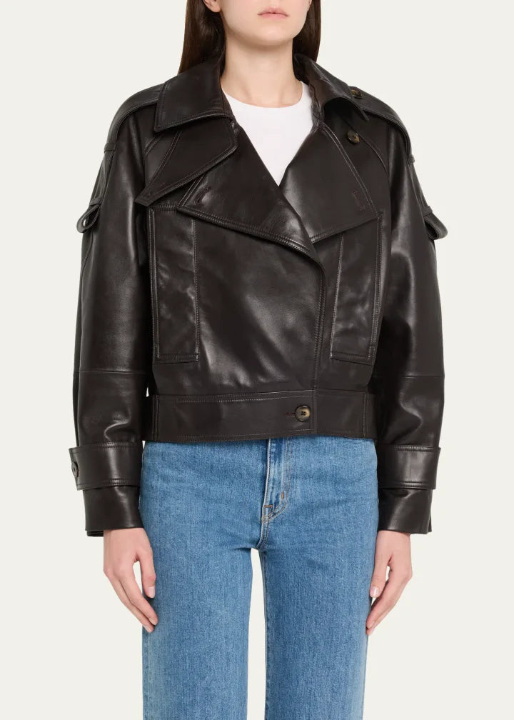 Miles Leather Utility Jacket