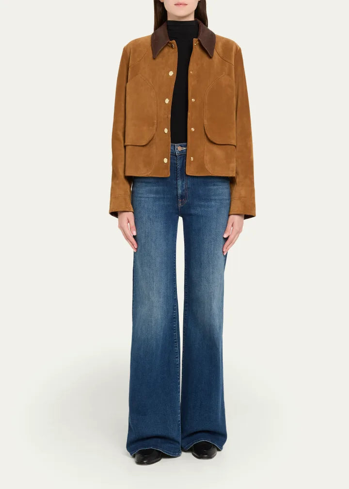 Walters Cropped Suede Jacket
