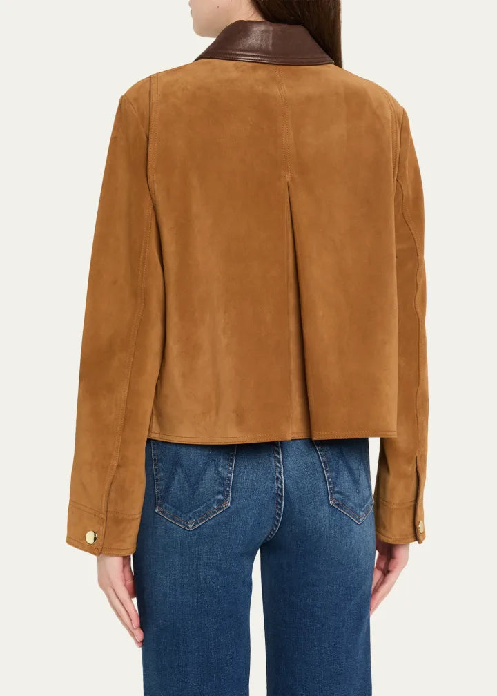 Walters Cropped Suede Jacket