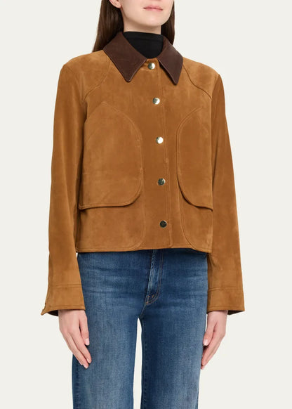 Walters Cropped Suede Jacket