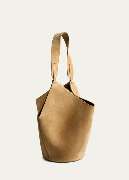 Lotus Small Suede Tote Bag