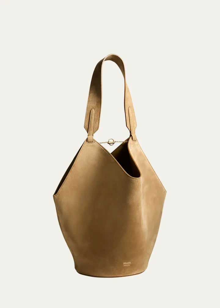Lotus Small Suede Tote Bag
