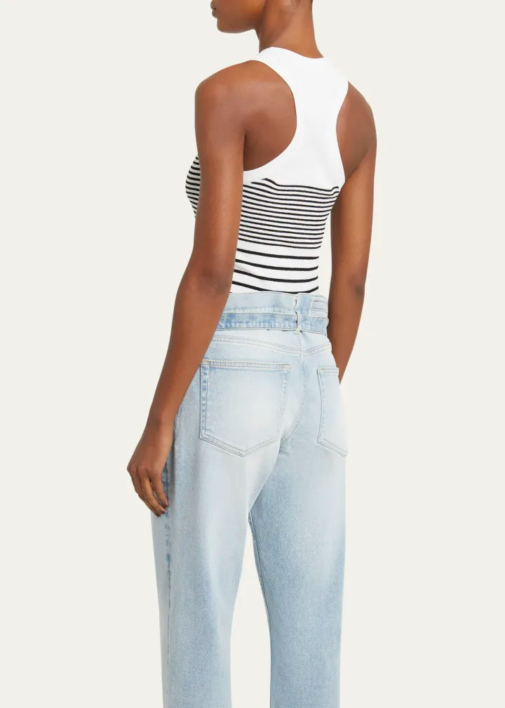 Roberts Stripe Ribbed Matte Tank Top