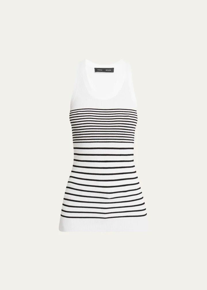 Roberts Stripe Ribbed Matte Tank Top