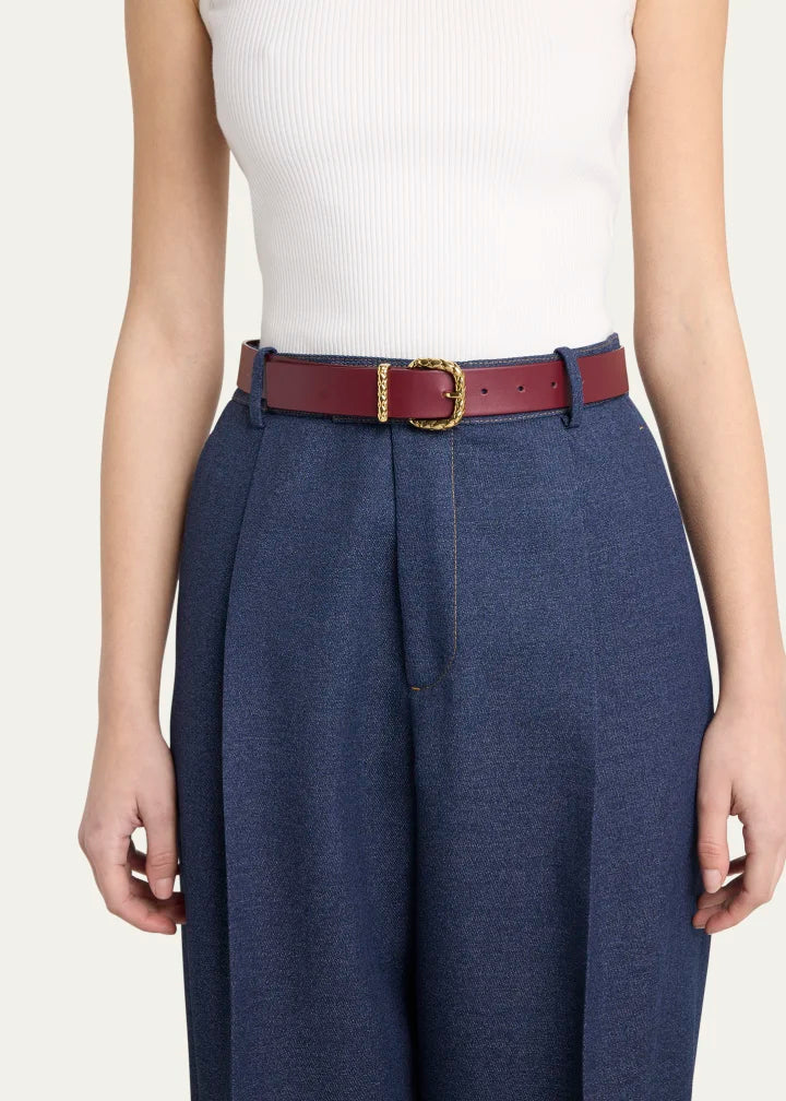 Coaxial Leather Belt