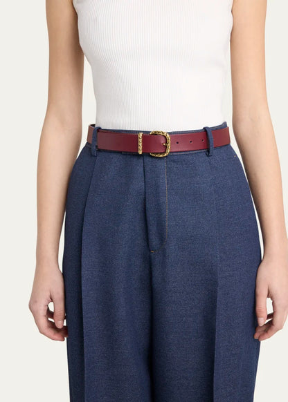 Coaxial Leather Belt