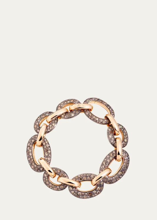 Catene Brown Diamond Link Bracelet