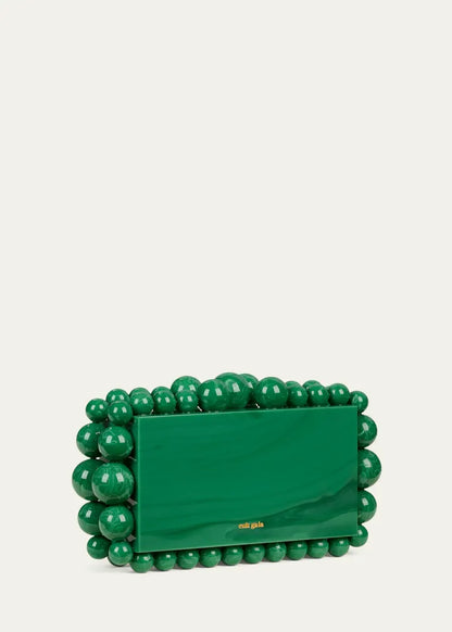 Eos Acrylic Beaded Clutch Bag