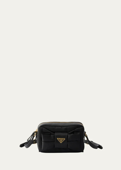 Bow Re-Nylon Camera Crossbody Bag