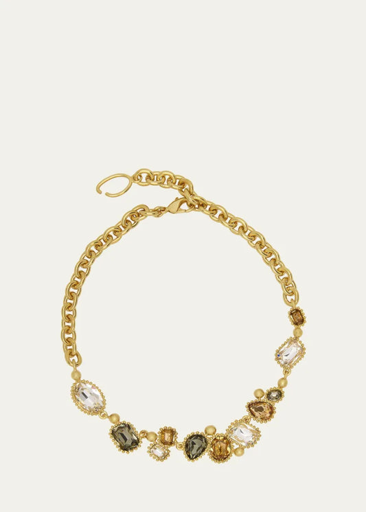 Emerald Crystal Scramble Necklace