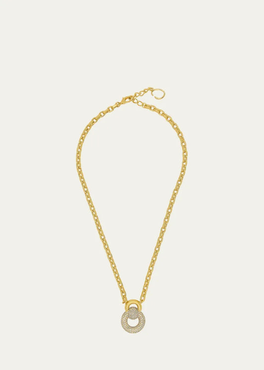 Rhinestone Drop Necklace