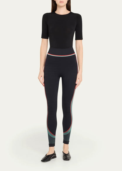 Check Jacquard Seamless Leggings