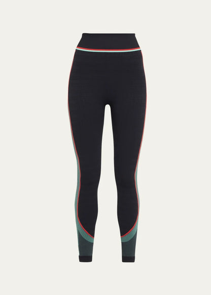 Check Jacquard Seamless Leggings