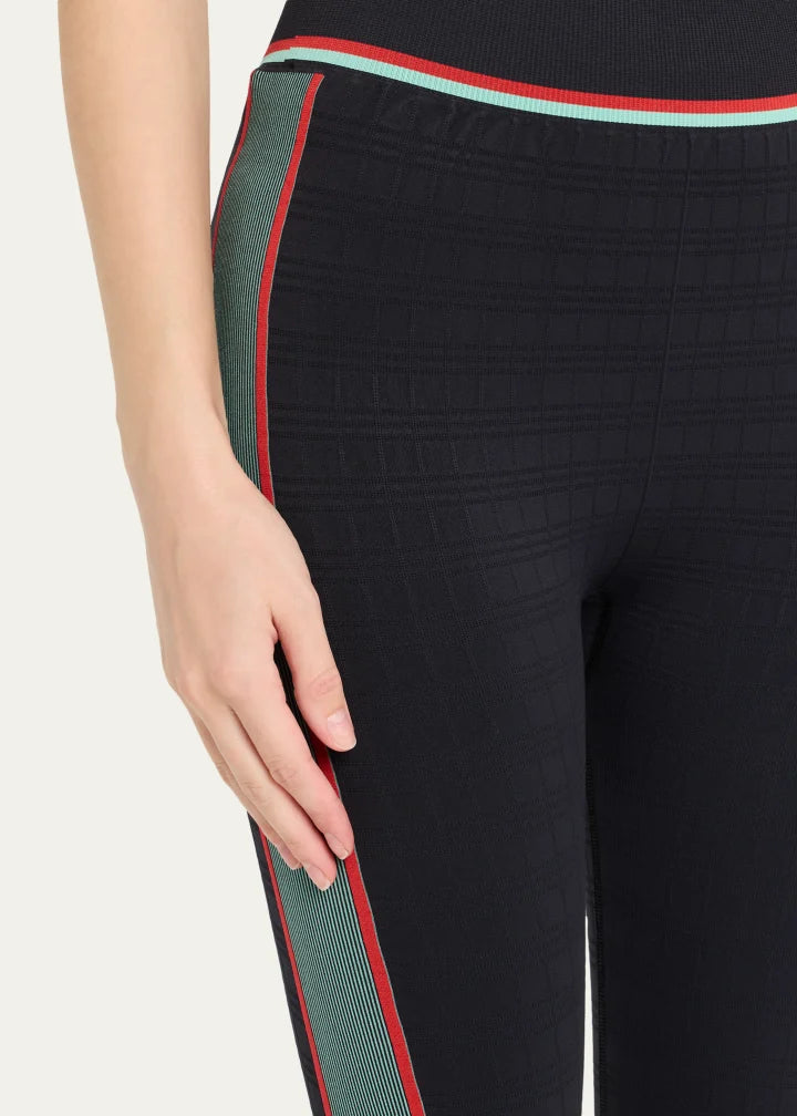 Check Jacquard Seamless Leggings