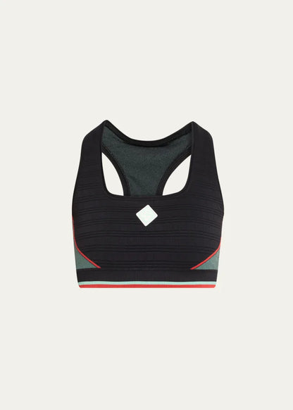 CASABLANCA Check Jacquard Seamless Sports Bra