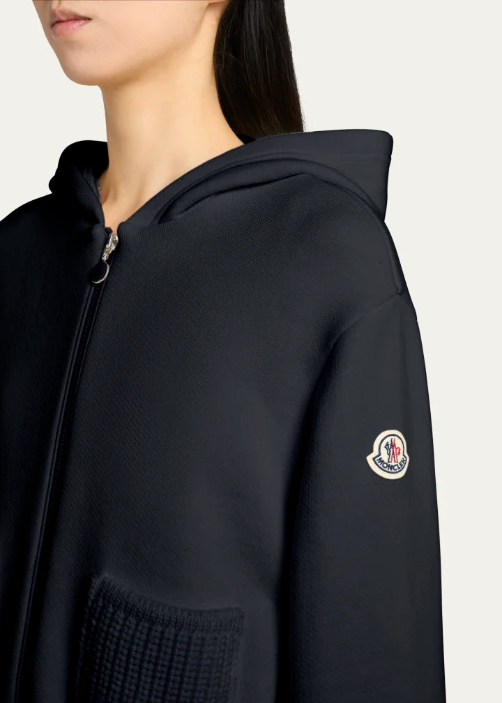 Hooded Zip-Up Cardigan