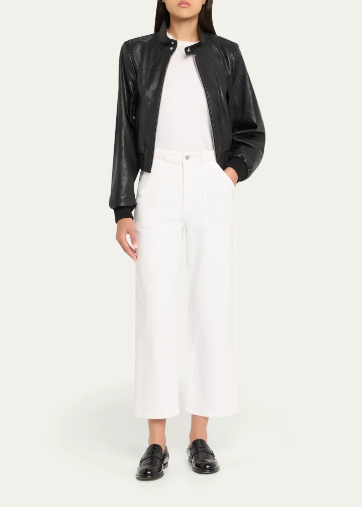 The Leather Harrington Bomber Jacket