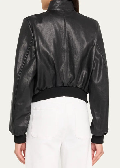 The Leather Harrington Bomber Jacket