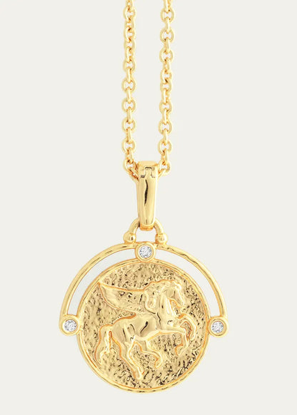 Pegasus Coin Pendant Necklace