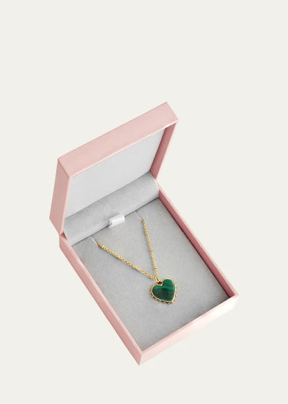 Heart Stone Pendant Necklace