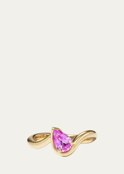 BB Thelma Power Pinky Ring in Pink Sapphire