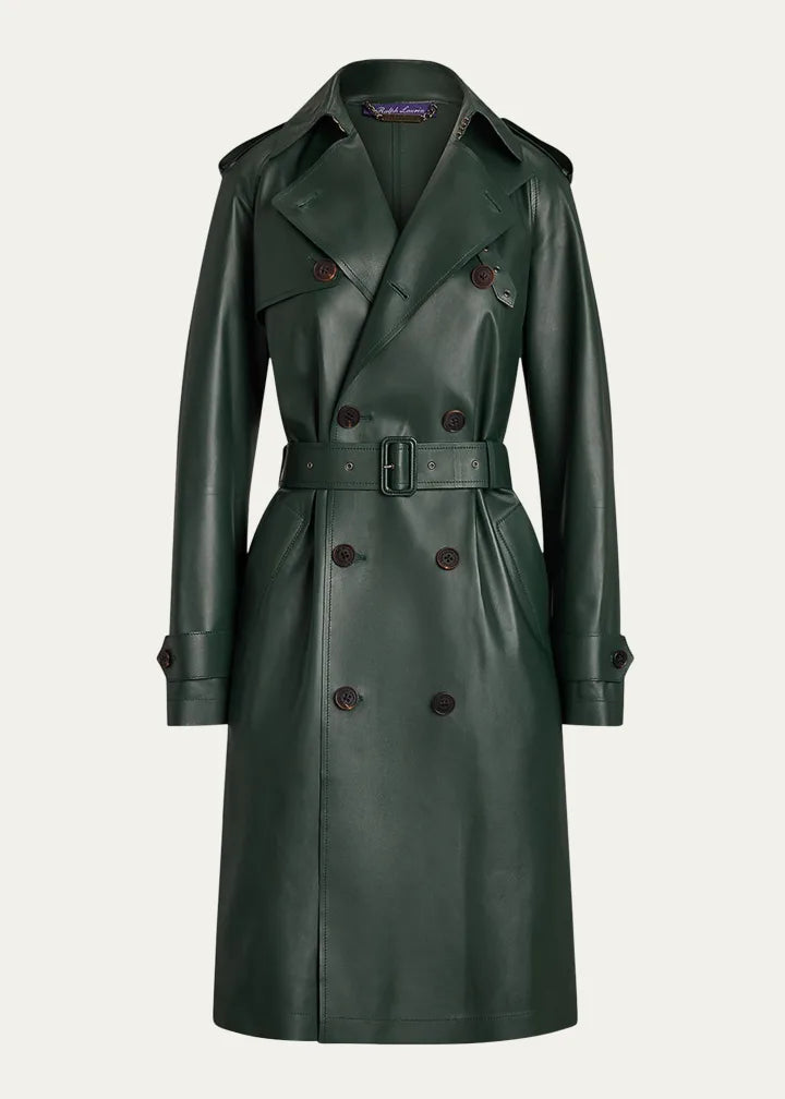 Niles Leather Trench Coat