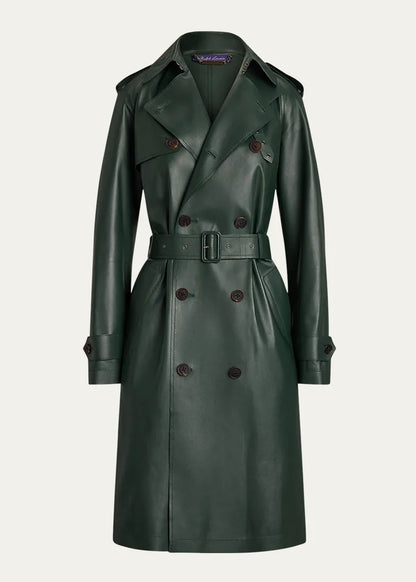 Niles Leather Trench Coat