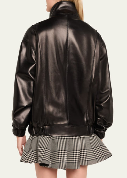 The Emmett Layered Lambskin Leather Jacket