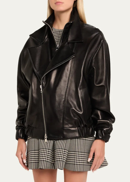 The Emmett Layered Lambskin Leather Jacket