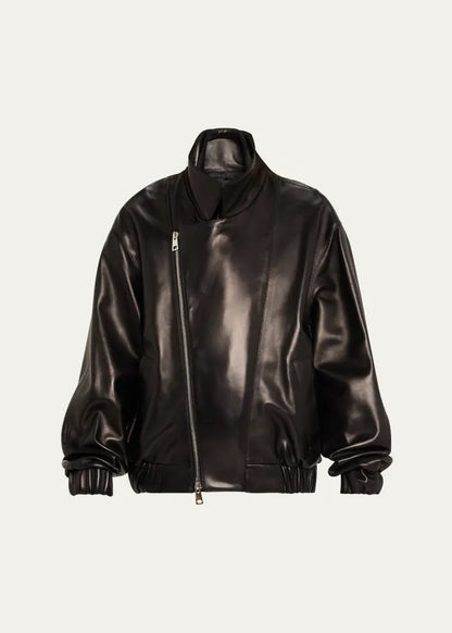 The Emmett Layered Lambskin Leather Jacket
