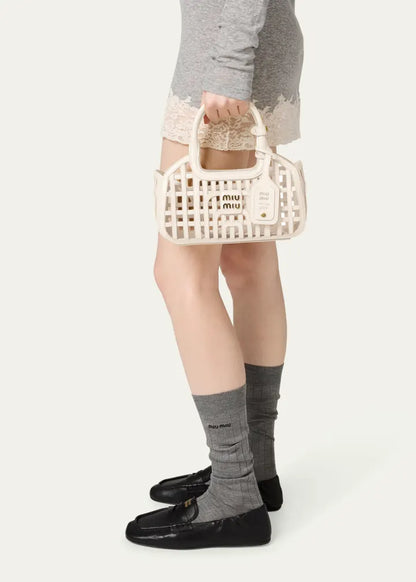 Woven Leather Crossbody Bag