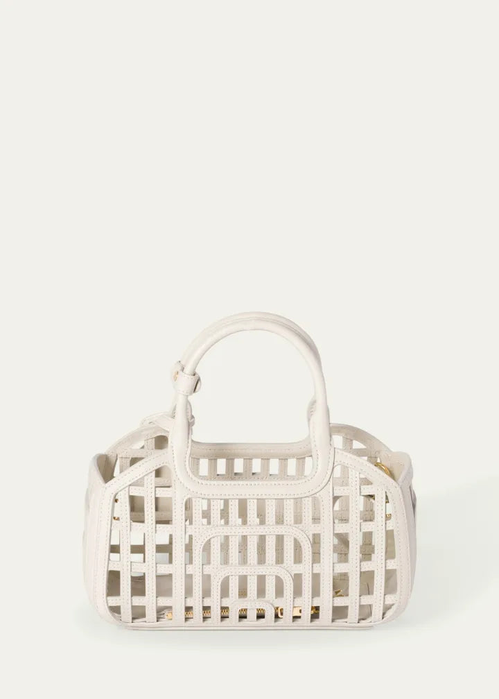 Woven Leather Crossbody Bag