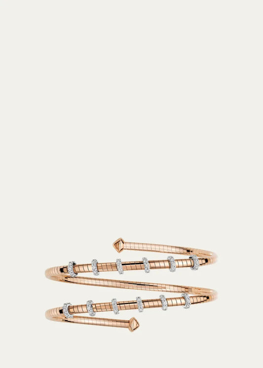 Rose Gold Diamond Wrap Bracelet