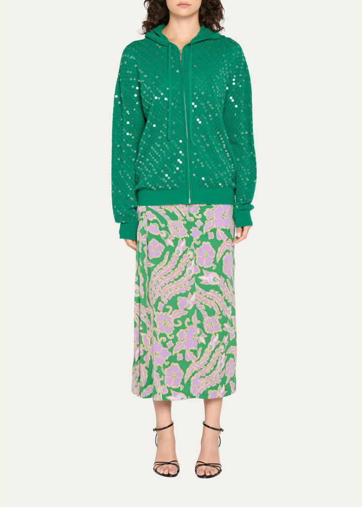 x Henry Zankov Marco Sequin Pointelle Knit Hoodie