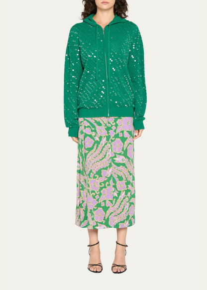 x Henry Zankov Marco Sequin Pointelle Knit Hoodie