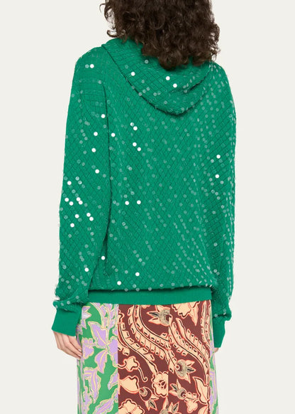 x Henry Zankov Marco Sequin Pointelle Knit Hoodie