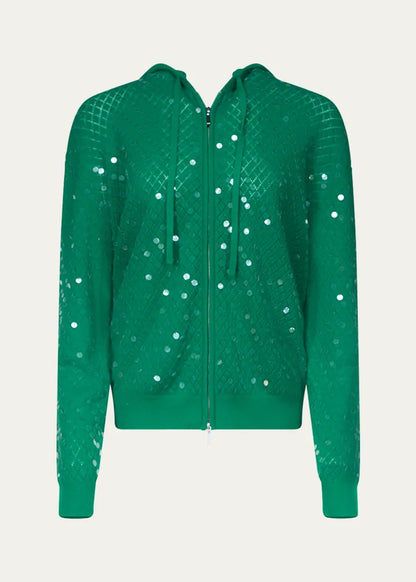 x Henry Zankov Marco Sequin Pointelle Knit Hoodie