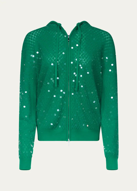 x Henry Zankov Marco Sequin Pointelle Knit Hoodie