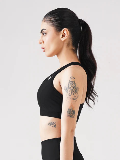 Athletic Non Padded Sports Bra in Brown