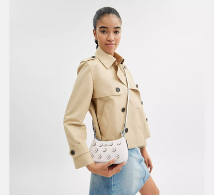 Teri Mini Crossbody Bag With Floral Applique