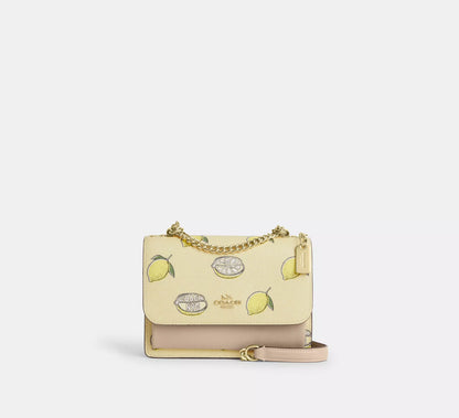 Mini Klare Crossbody Bag With Lemon Print