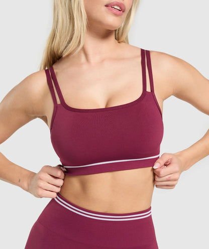 Contrast Seamless Sports Bra