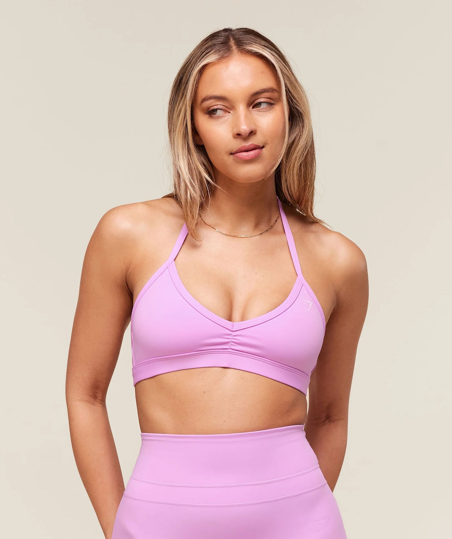 Minimal Halterneck Sports Bra