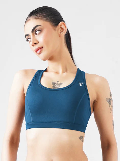 Athletic Non Padded Sports Bra in Brown